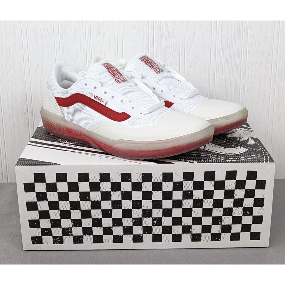 Vans Ave Pro Sport Leather Skateboarding Shoes White … Gem